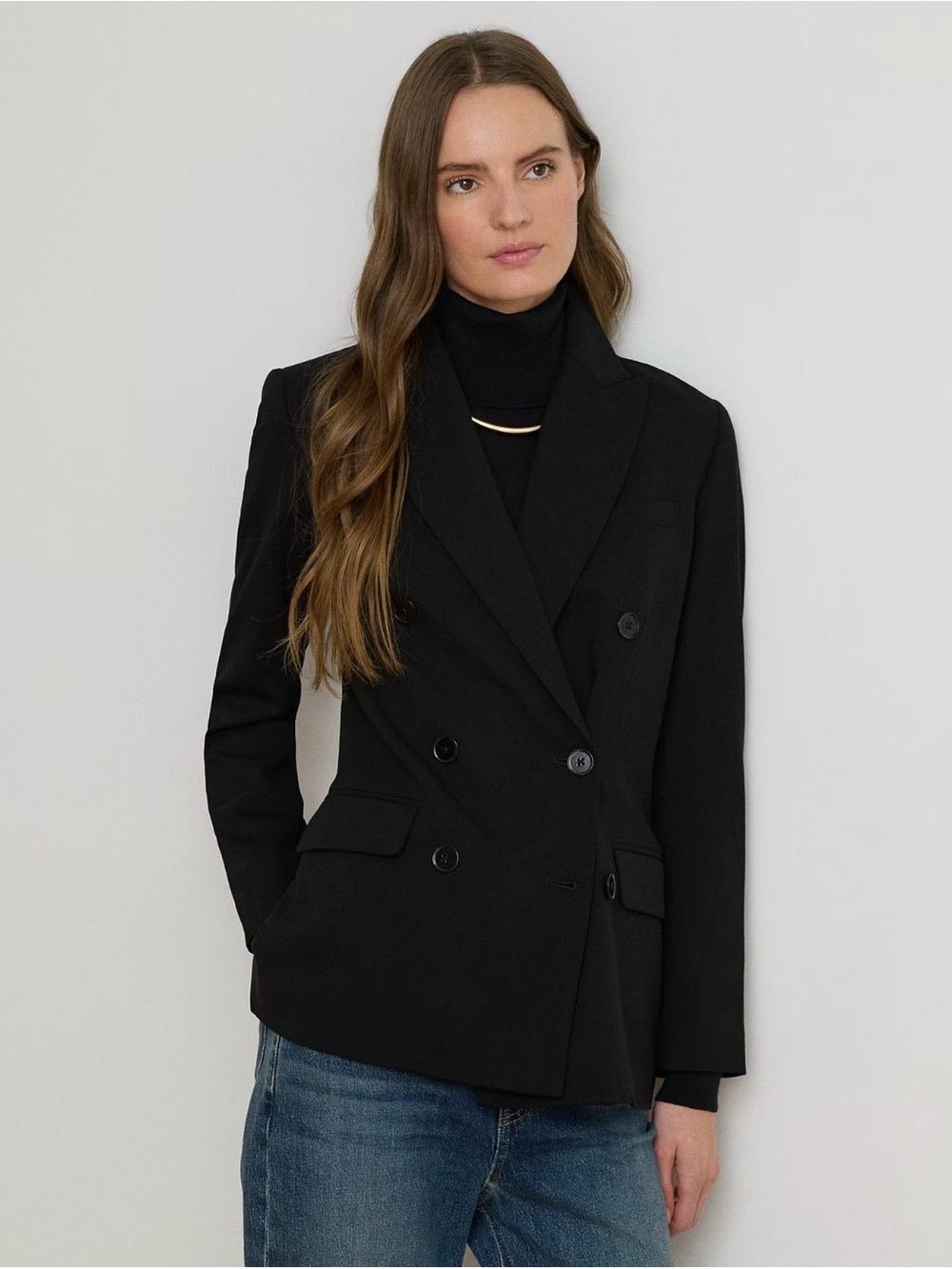 Zara Double Breasted Blazer Structured Business Casual Size S